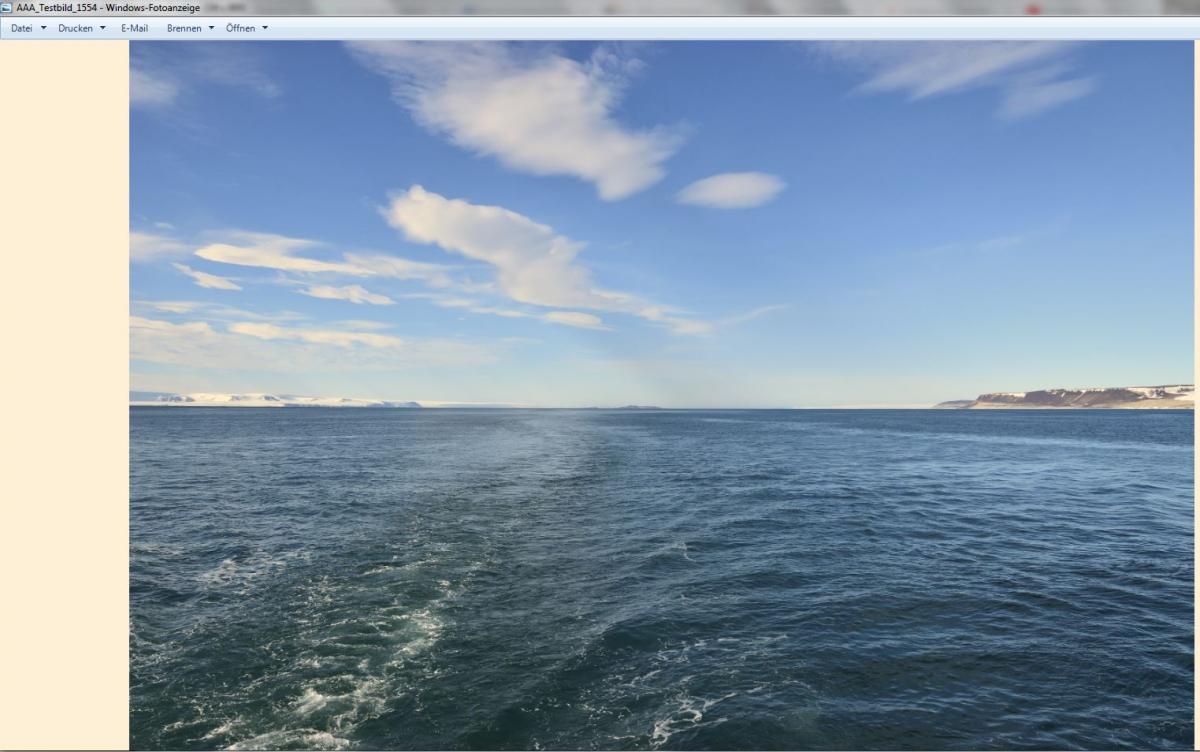 A Testbild Windows Fotoanzeige