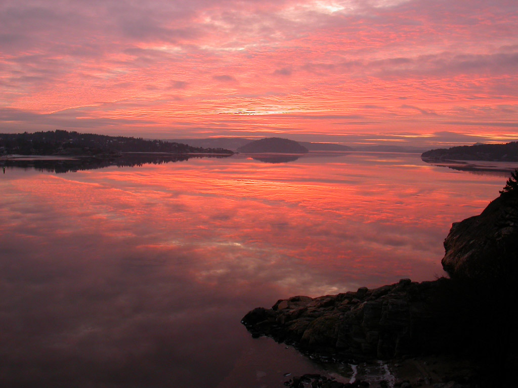 Abend am Fjord