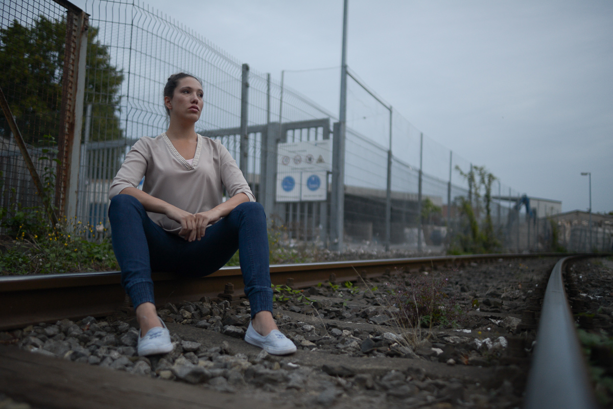 Abends an der Bahn