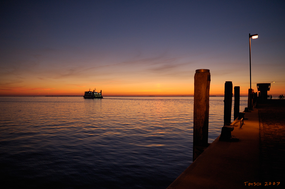 Abendstimmung, Dagebüll Mole