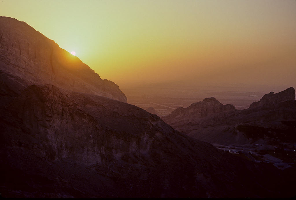 Abu Dhabi: Jebel Hafeet - Sonnenuntergang