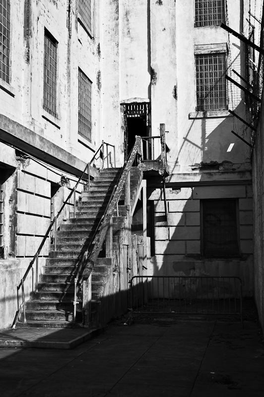 Alcatraz - Treppe zum Hof