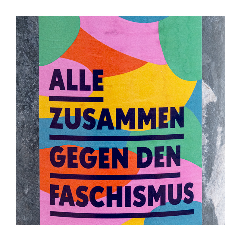 Alle zusammen gegen den Faschismus © 2025 Sabine Lommatzsch