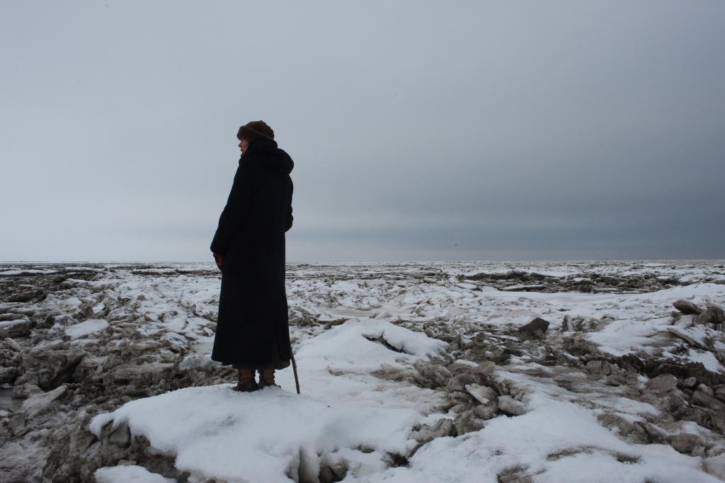 an der Nordsee, Eis im Wattenmeer