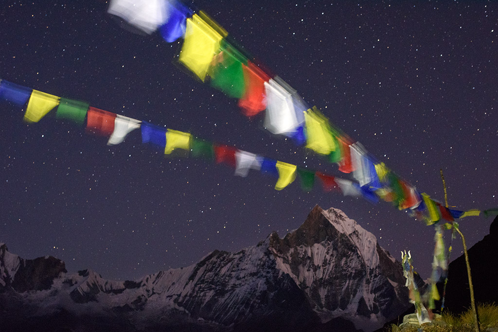 Annapurna Base Camp nachts klein