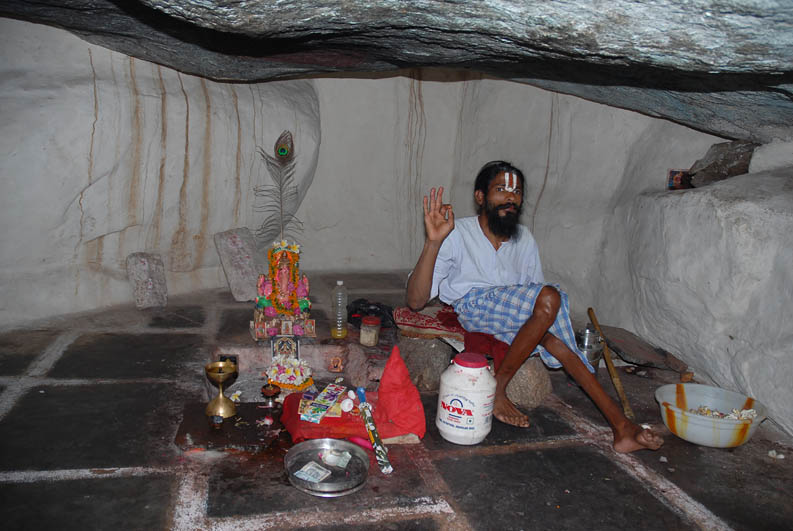 Ascetic in his cave (Hampi)