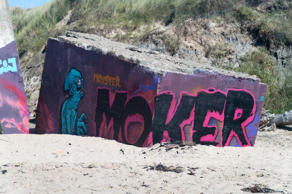 Atlantik, Frankreich, Bunker, Graffiti 5