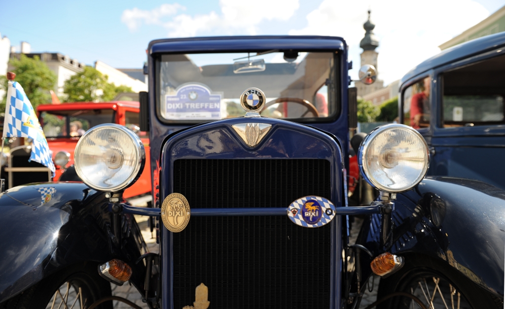 Auf dem Dixie-Treffen: Ein Zwischenstopp in Burghausen,
BMW Dixie Frontansicht