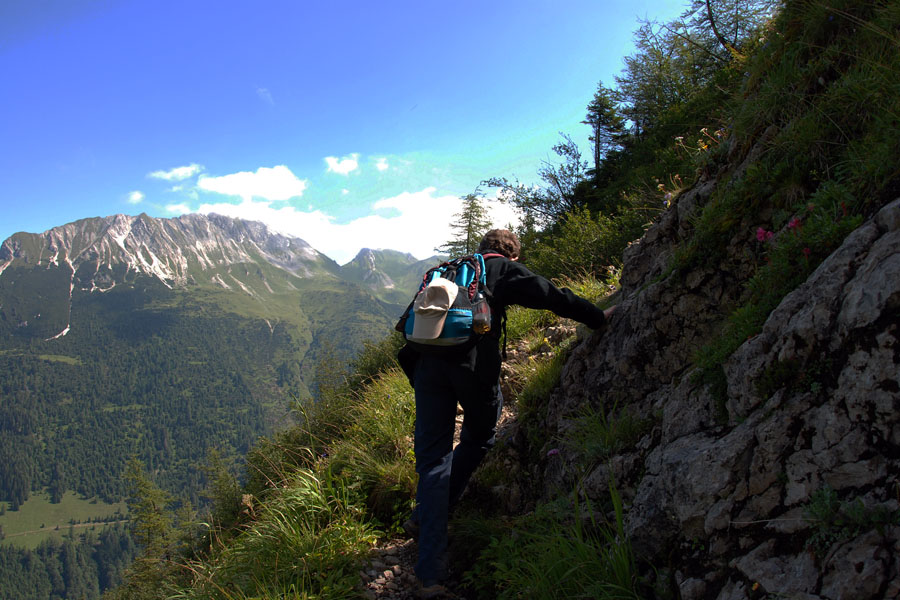 Aufstieg kl.Pal, Landsturmweg