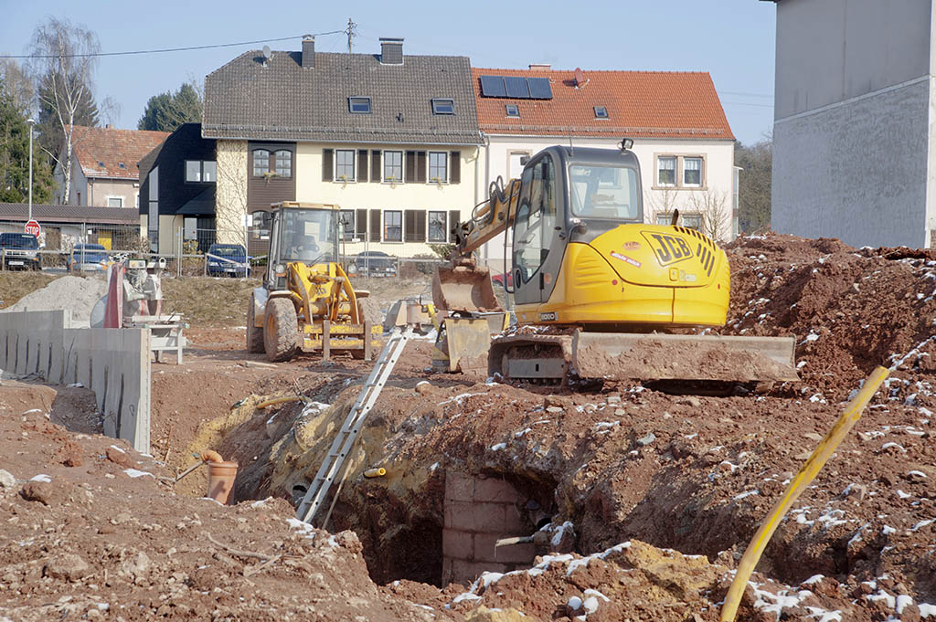 Baustellen erdarbeiten