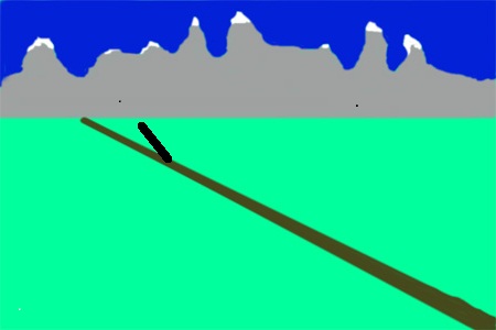 Bergweg raus rein