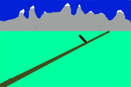 Bergweg rein raus