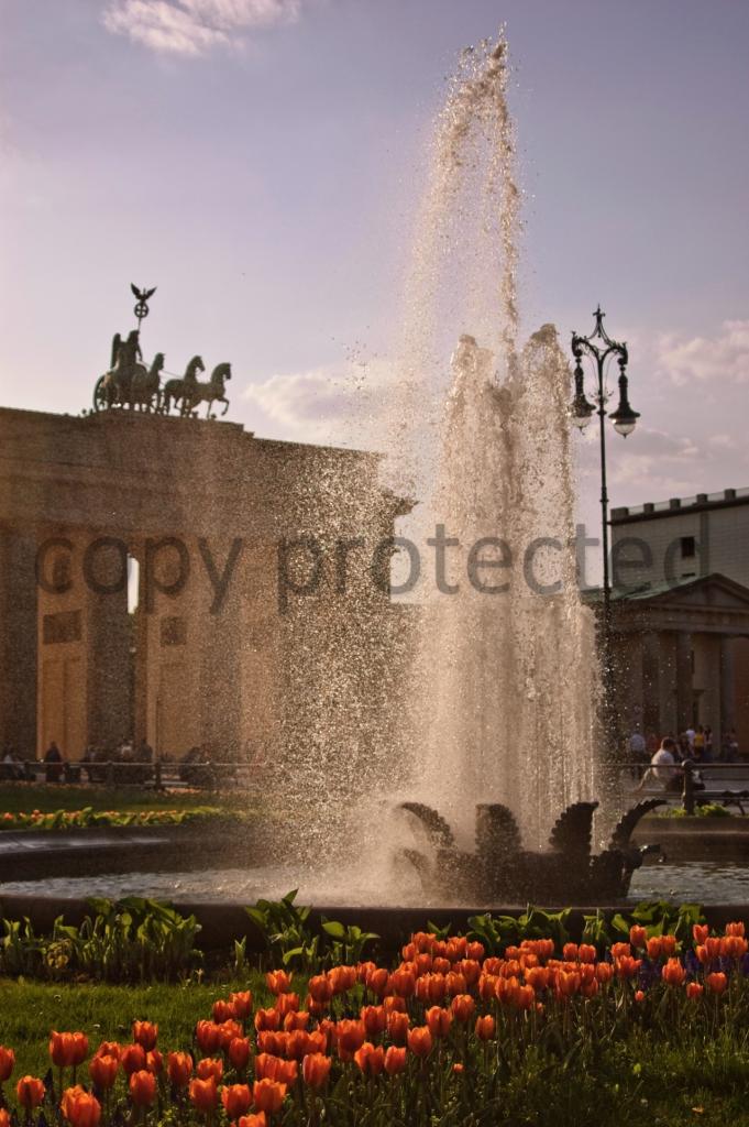 Berlin April 2009 - am Brandenburger Tor, vor der amerikan. Botschaft
