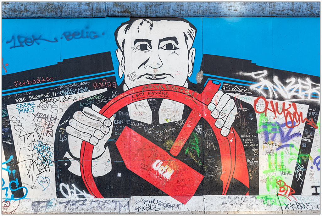 Berlin East Side Gallery: Georg Lutz Rauschebart – ohne Titel