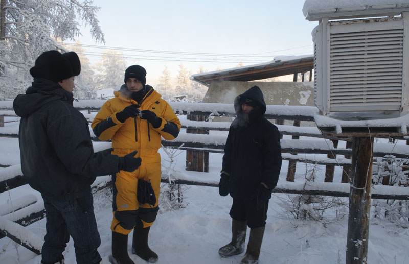 Besuch beim Meterologen von Oymyakon