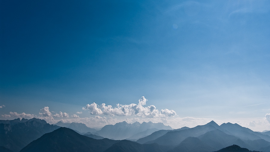 "Big Sky" - Blick von der Kohleralm Richtung Südwesten (oderso).