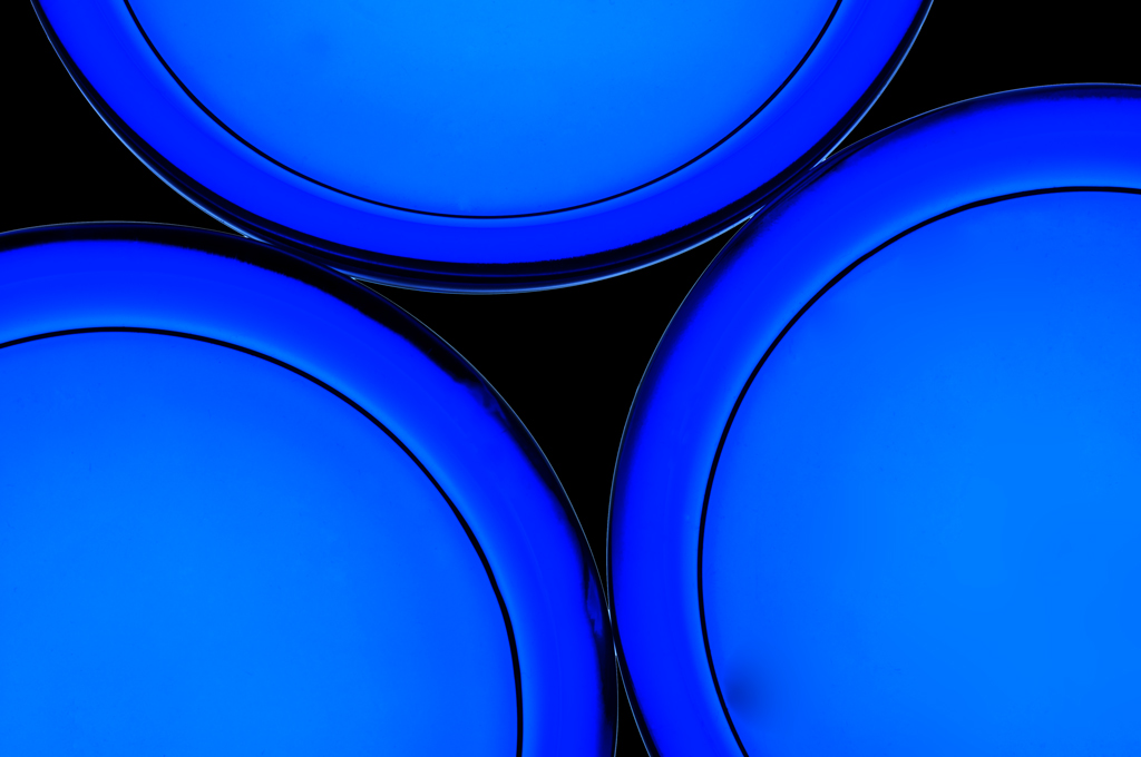 Blaues Glas 2