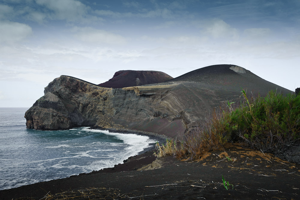Blick auf Capelinhos / Faial