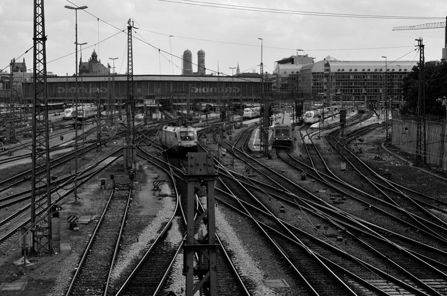 Blick auf den Hbf MUC