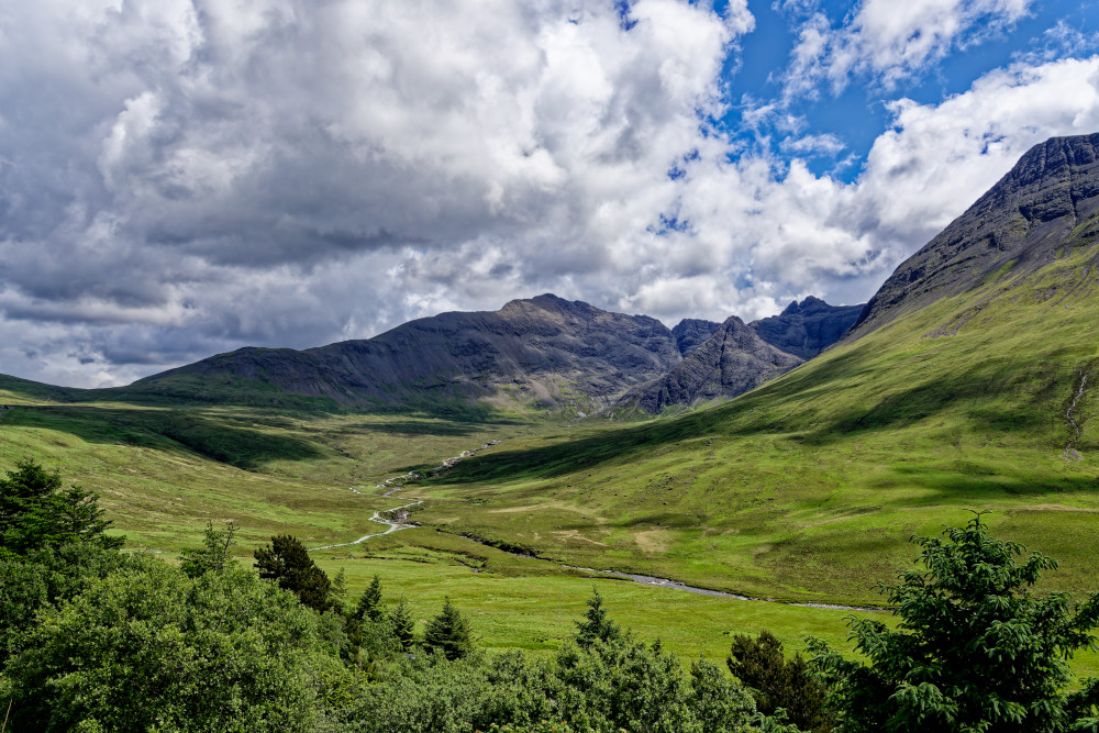 Blick auf die Fairy Pools