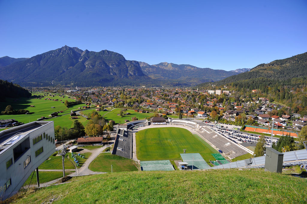 Blick auf Garmisch Partenkirchen