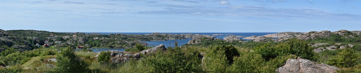 Blick aufs Skagerak über den Hamburgsund und Hamburgö (Ö = Insel).
