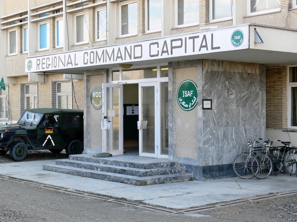 Blick aus dem Stabsgebäude