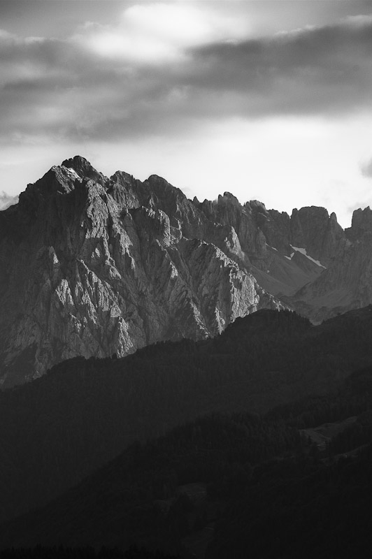 Blick vom Taubensee Richtung Wilder Kaiser