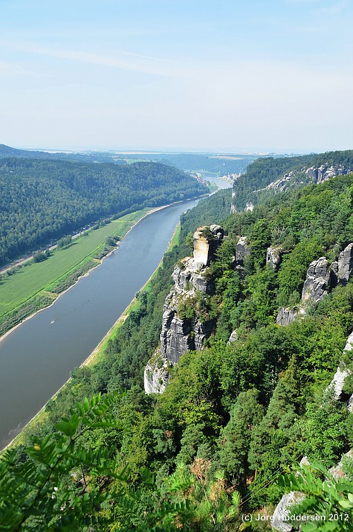 Blick von der Bastei auf die Elbe