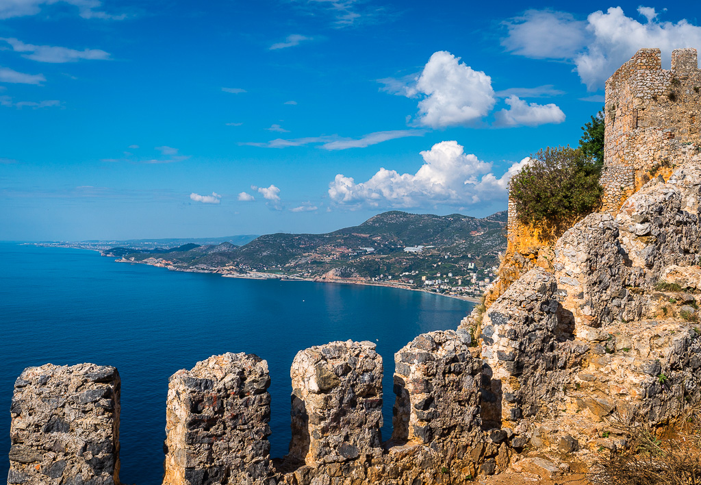 Blick von Felsenburg Alanya