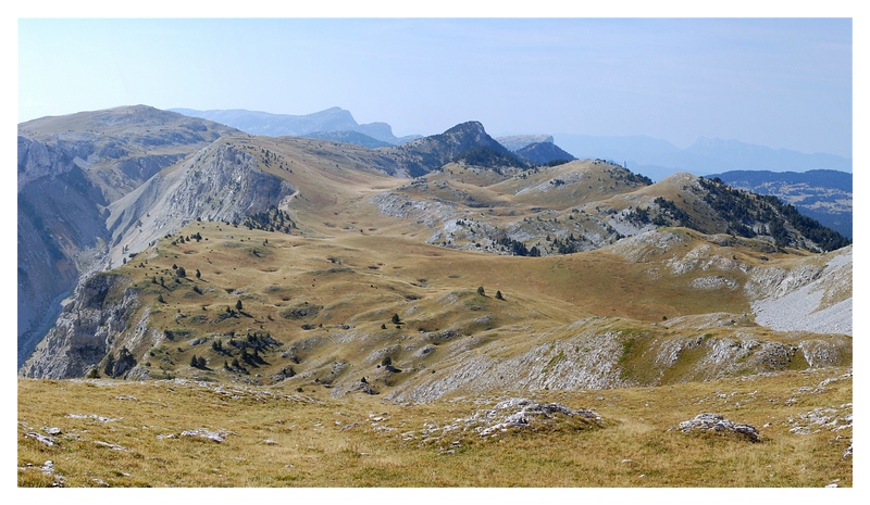 Blick zum Fuss des Grand Veymont (Montage)