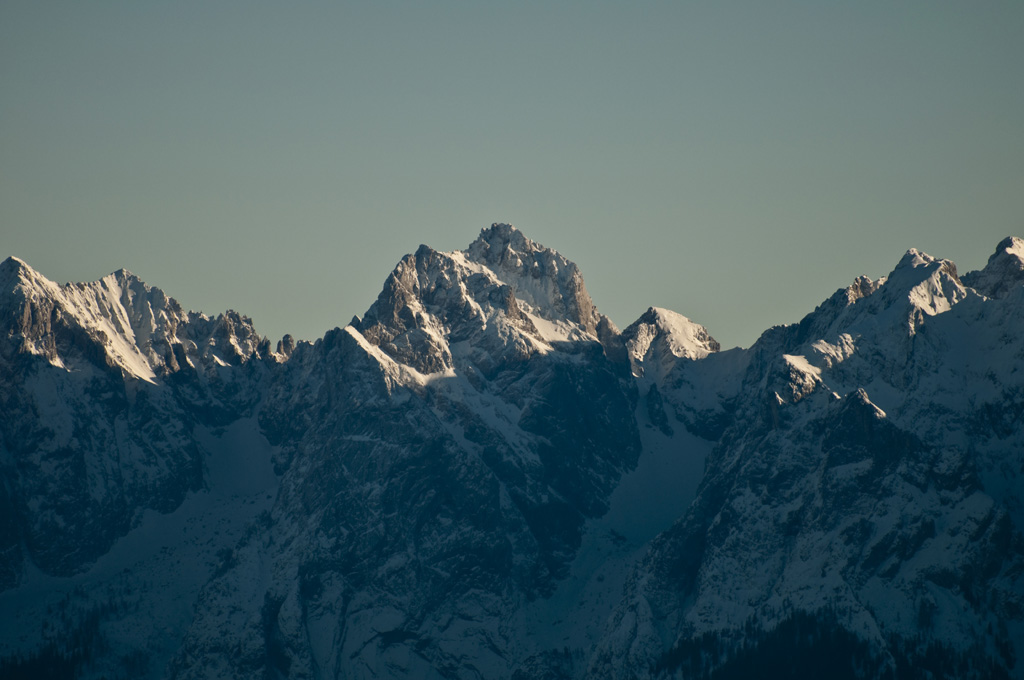Blick zum "Wilden Kaiser" vom Wendelstein
