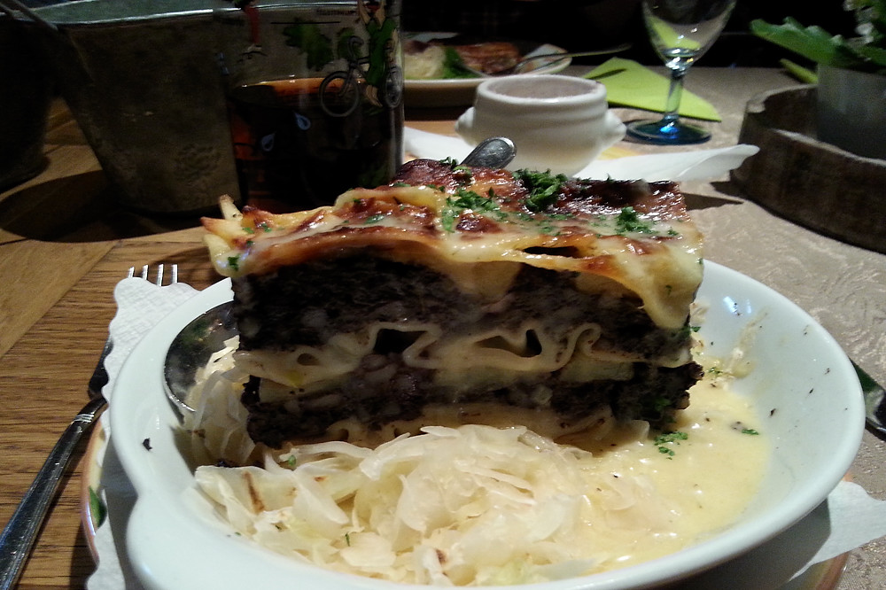 Blutwurst Lasagne