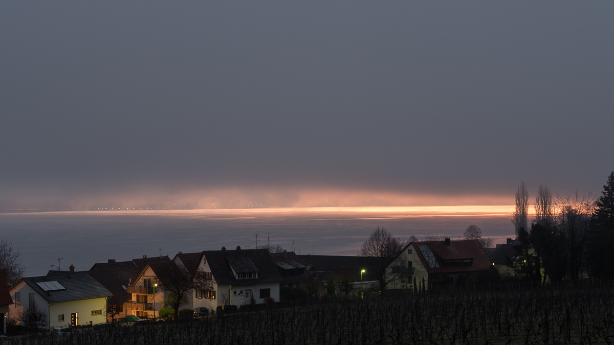 Bodensee (Überlinger See), Blick von Bodman Richtung Sipplingen/Überlingen