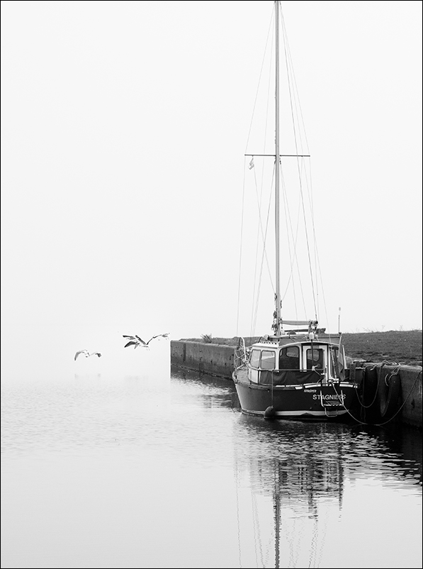 Boot am Steg sw1