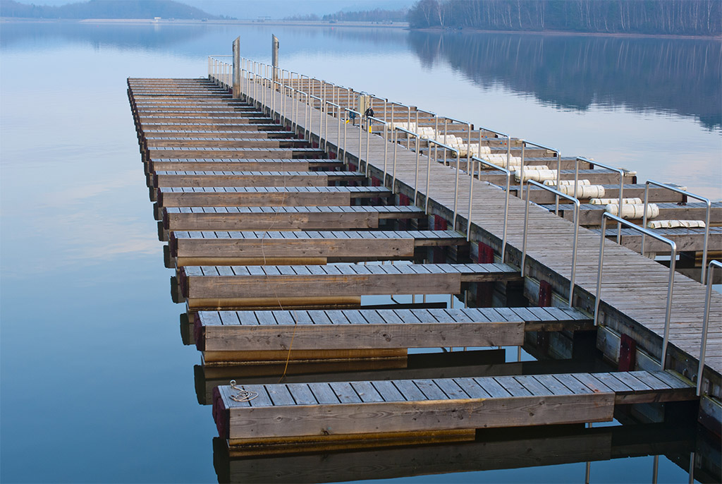Bootssteg am Bostalsee
