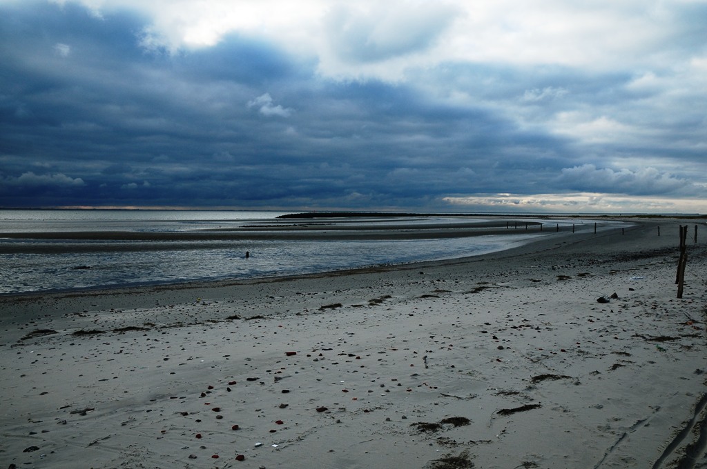 Borkum: Unwetterstimmung am Südstrand/Ronde Plate (MHX 6909AKx)