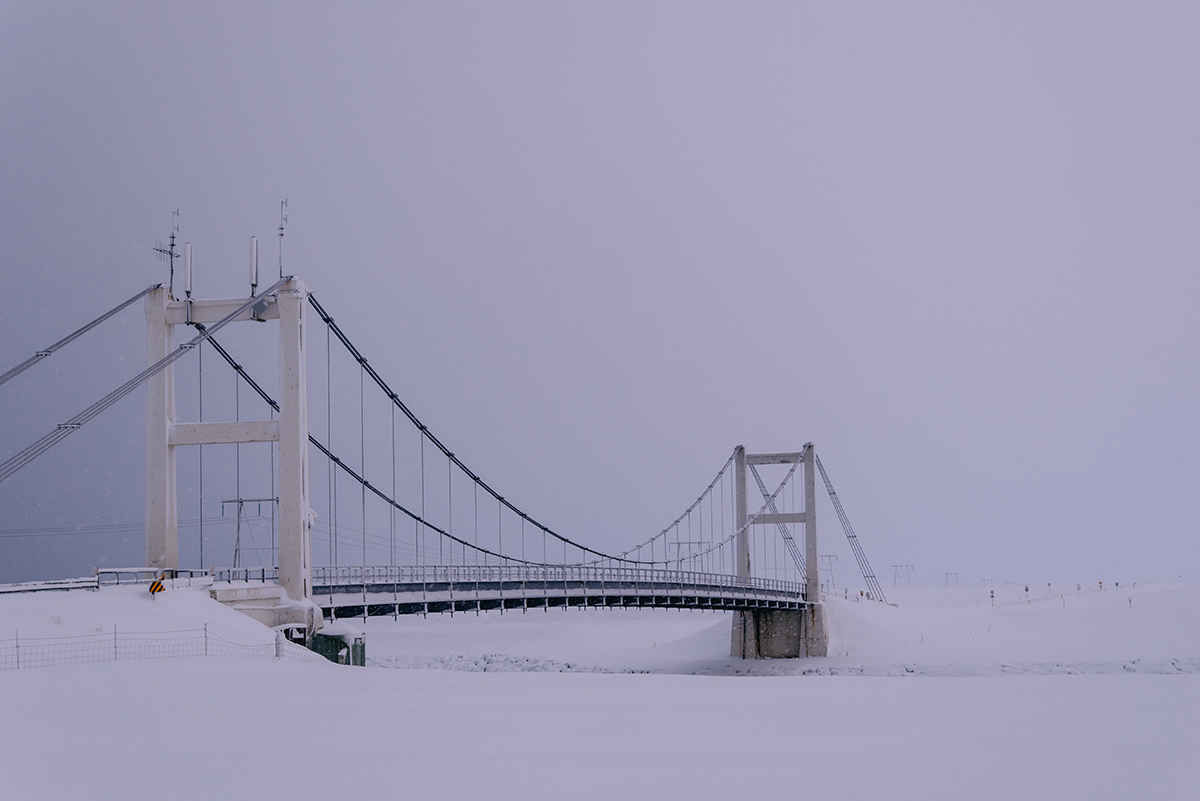 Brücke über die Gletscherlagune Jökulsarlon in Island