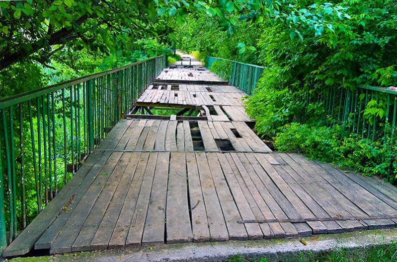 brücke im rayon botanika