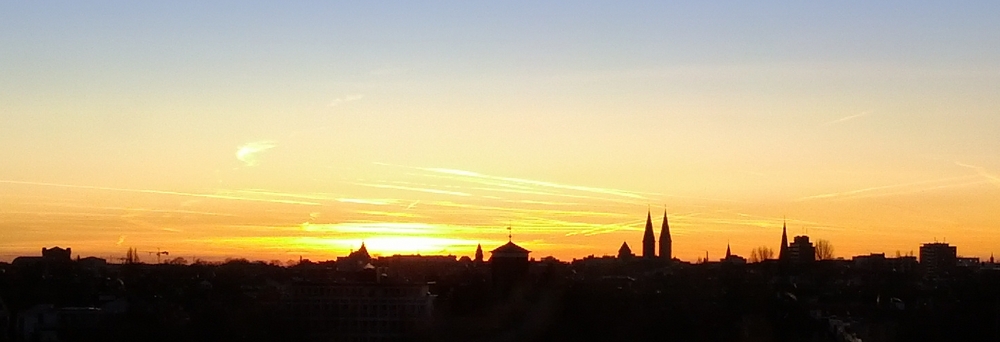 Bremen Abendpanorama