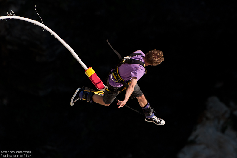 Bungee-Sprung Verzasca Staumauer 5