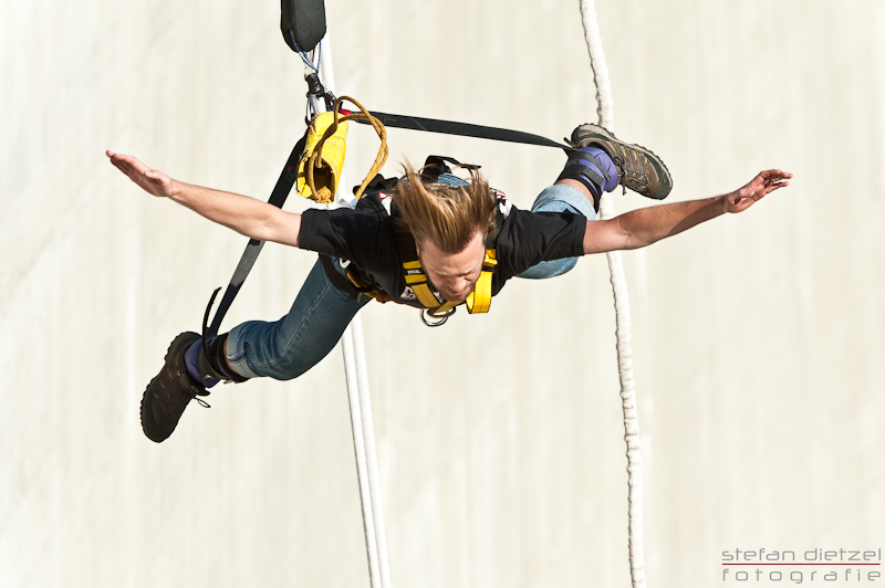 Bungee-Sprung Verzasca Staumauer