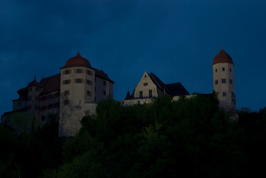Burg Harburg am Abend des Treffens der IG Muc und Umgebung
