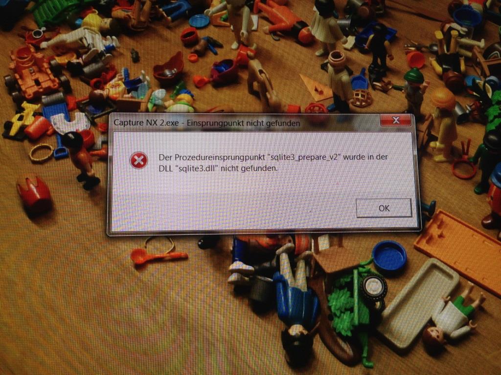 Capture NX2 Fehlermeldung