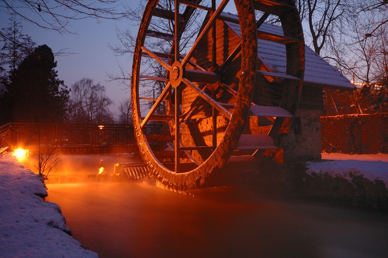 comp Mühle bei  15 Grad