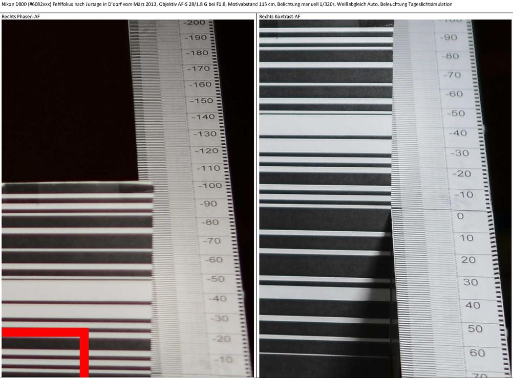 D800 Justageergebnis Vergleich Phasen-AF zu Kontrast-AF, 45% Crop, Rechts