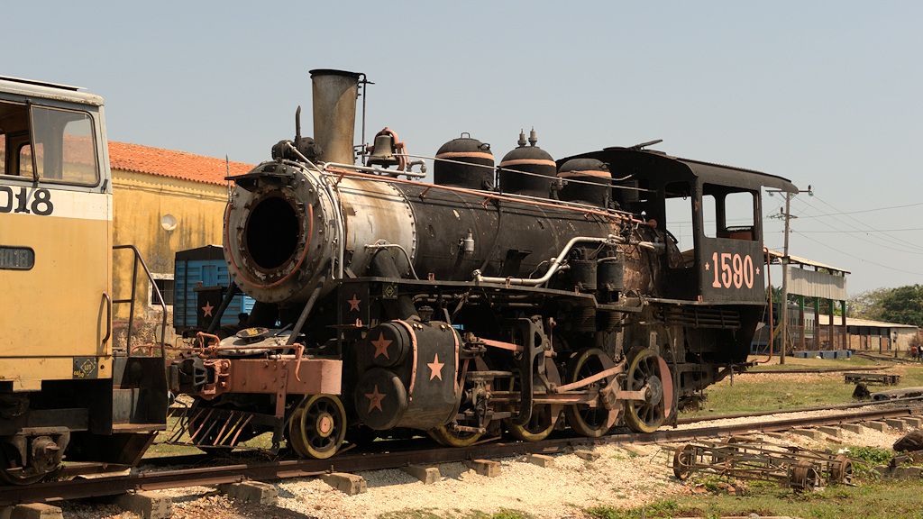 Dampflok 1590 war gerade in Reparatur
7694