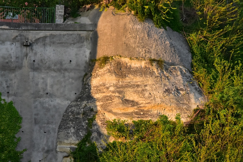 Das steinerne Gesicht in Meersburg am Bodensee