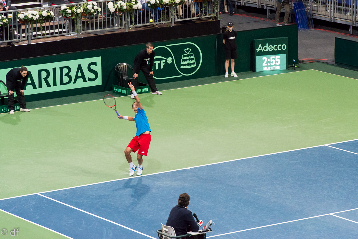 Davis Cup Deutschland - Tschechien, 04.03.2016, Nikon D800/2.8/70-2