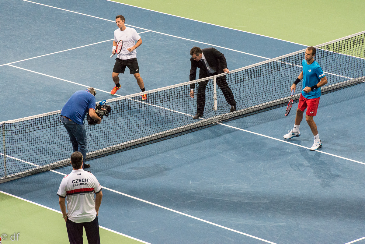 Davis Cup Deutschland - Tschechien, TUI Arena Hannover, 04.03.2016, Nikon D800/2.8/70-200